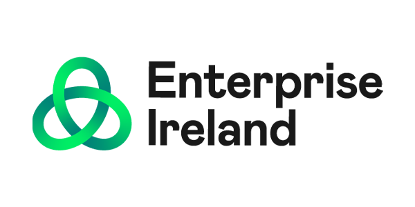 The logo of Enterprise Ireland, consisting of a green trefoil with the name 'Enterprise Ireland' to the right